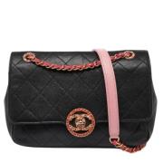 Pre-owned Leather chanel-bags Chanel Vintage , Black , Dames