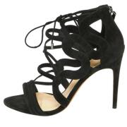 Pre-owned Suede sandals Alexandre Birman Pre-owned , Black , Dames