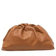 Pre-owned Leather pouches Bottega Veneta Vintage , Brown , Dames