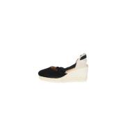 Hamptons Suede Espadrilles Platform Sandalen Manebí , Black , Dames