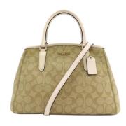 Pre-owned Canvas handbags Coach Pre-owned , Beige , Dames