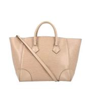 Pre-owned Leather shoulder-bags Louis Vuitton Vintage , Beige , Dames