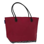 Pre-owned Nylon handbags Burberry Vintage , Red , Dames