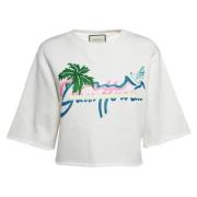 Pre-owned Cotton tops Gucci Vintage , White , Dames