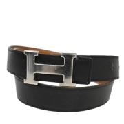 Pre-owned Leather belts Hermès Vintage , Black , Unisex