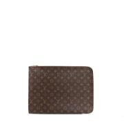 Pre-owned Fabric home-office Louis Vuitton Vintage , Brown , Dames