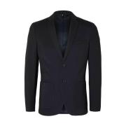 Navy Blazer Set Mannen Selected Homme , Blue , Heren