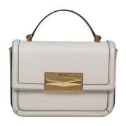 Bamboe Hagedis Leren Handtas Jimmy Choo , Gray , Dames