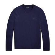 Stijlvolle katoenen gebreide pullover voor heren Ralph Lauren , Blue ,...