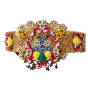 Bloemkristal taille riem Dolce & Gabbana , Multicolor , Dames