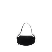 Zwarte Leren Flap Tas Alexander Wang , Black , Dames