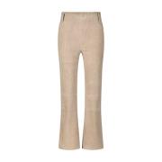 Suède Broek Stijlvol Comfortabel Chic Arma , Brown , Dames