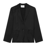 Satin blazer relaxed Marc O'Polo , Black , Dames