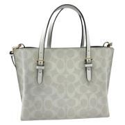 Pre-owned Canvas shoulder-bags Coach Pre-owned , White , Dames