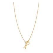 Ketting met Logo Hanger Ami Paris , Yellow , Unisex