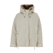 Stijlvolle Winterjas Yves Salomon , Beige , Dames