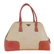 Pre-owned Leather prada-bags Prada Vintage , Beige , Dames