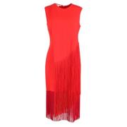 Pre-owned Acetate dresses Stella McCartney Pre-owned , Red , Dames