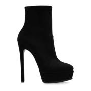 Gehakte enkellaarzen Arceus Casadei , Black , Dames