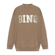 Sweatshirt met logo Anine Bing , Beige , Dames