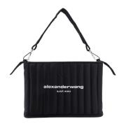 Zwarte Schoudertas met Ritssluiting Alexander Wang , Black , Dames