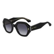 Zwart/Grijs Getinte Zonnebril Etro , Black , Dames