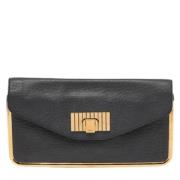 Pre-owned Leather clutches Chloé Pre-owned , Black , Dames