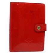 Pre-owned Leather home-office Louis Vuitton Vintage , Red , Dames