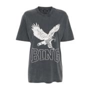 Retro Eagle T-Shirt Anine Bing , Gray , Dames