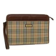 Pre-owned Leather clutches Burberry Vintage , Multicolor , Dames