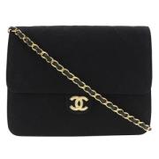 Pre-owned Cotton chanel-bags Chanel Vintage , Black , Dames