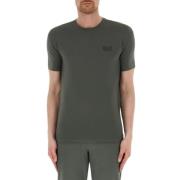 Casual Katoenen T-Shirt Emporio Armani EA7 , Green , Heren