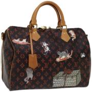 Pre-owned Canvas louis-vuitton-bags Louis Vuitton Vintage , Brown , Da...