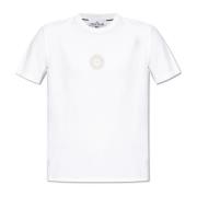 T-shirt met logo Stone Island , White , Heren