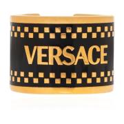Ring met logo Versace , Yellow , Unisex