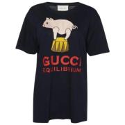 Pre-owned Cotton tops Gucci Vintage , Black , Dames