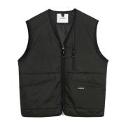 Utility Vest met Schuine Zakken Soulland , Black , Heren