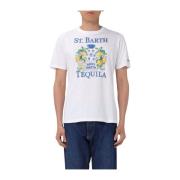 Casual T-shirt voor mannen MC2 Saint Barth , White , Heren