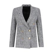 Grijze dubbelrijige jas Tagliatore , Gray , Dames