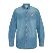 Denim overhemd Moschino , Blue , Heren