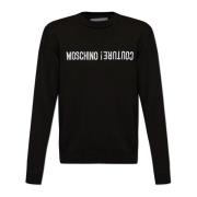 Trui met logo Moschino , Black , Heren