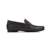 Luxe Deer Skin Loafers Tod's , Black , Heren