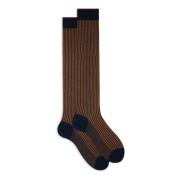 Ocean Blue Plated Cotton Socks Gallo , Multicolor , Heren