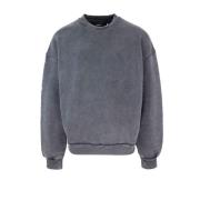 Grijze Oversized Trui Geribbeld Katoen Axel Arigato , Gray , Heren