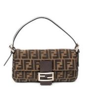 Pre-owned Canvas fendi-bags Fendi Vintage , Brown , Dames