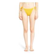 Zonnebloem Gekreukte Nylon Lage Taille Jurk Burberry , Yellow , Dames