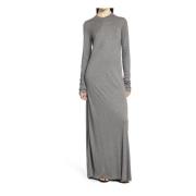 Elegante Jersey Jurk met Lange Mouwen TotêMe , Gray , Dames