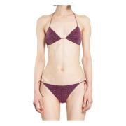 Lurex Halternek Bikini Set Oseree , Purple , Dames