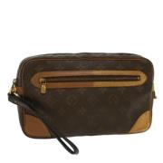 Pre-owned Canvas clutches Louis Vuitton Vintage , Brown , Dames