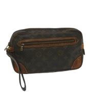 Pre-owned Canvas clutches Louis Vuitton Vintage , Brown , Dames